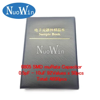 0805 Книга проби кондензатор с микросхемой SMD SMT, определени 92valuesx50pcs = 4600pcs (от 0,5 pf до 10 icf)