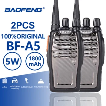 2 елемента Baofeng Bf-A5 Преносима радиостанция UHF Ham Радио A5 Джобно Двустранно Радио Открит Ловен Радиостанцията Bf-888s Plus