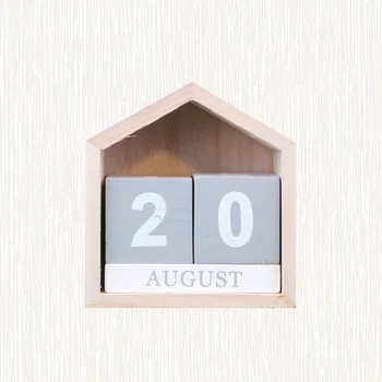 2022 Дървени Трапезни Блокове Вечен Календар Настолен Дневен Селски Календар Месец Дата Годишен Планер Календар за Домашния Офис Декор
