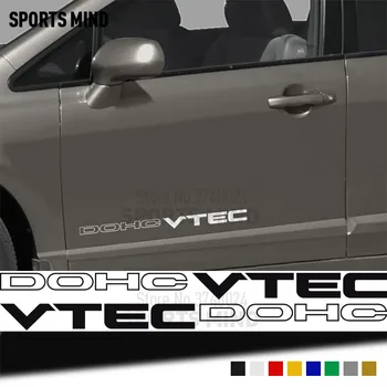 5 двойки винилови стикери DOHC VTEC, стикери за Honda Civic Si Accord JDM, автоаксесоари, автомобилни графични коли, авто стил