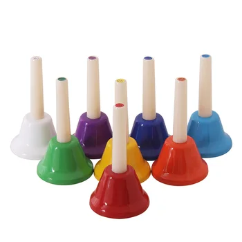 8 Бележки Камбанка за деца за ранно образование камбанка Коледни подаръци за рожден ден, Музикални играчки Orff инструмент