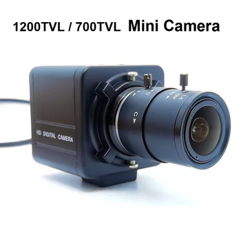 960H Аналогов 1200TVL Мини-Камера с цветна кутия или 700TVL CMOS с ОБЕКТИВ CS с 2.8-12 мм-PER-Камера ВИДЕОНАБЛЮДЕНИЕ за Сигурност Camera