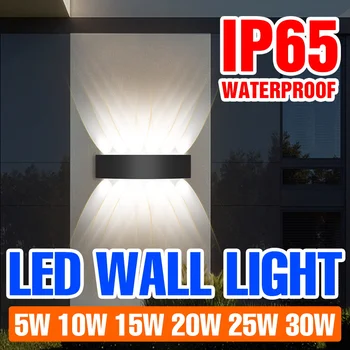 Led монтиран на стената лампа в съвременен стил, декорация за дома, AC85-265V, монтиран на стената лампа, led IP65, водонепроницаемое външно осветление, градински монтиран на стената лампа