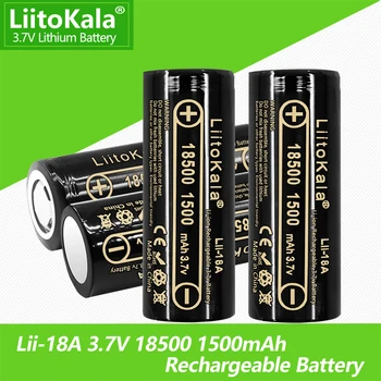 LiitoKala Lii-18A 18500 1800 mah 3,7 В 18500 Батерия Акумулаторна Батерия Recarregavel Литиево-йонни Батерии Led Фенерче