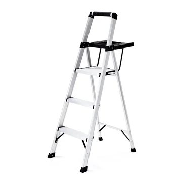 MOYU Рсо-3xst 3-стъпка лек алуминиев стол-стремянка с голяма тава за проекти, стълби за дома, сгъваема стълба, табуретка-стремянка