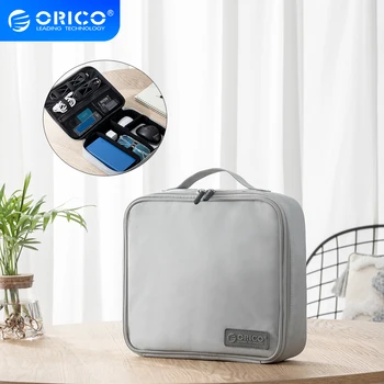 ORICO пътни Настилки хранилище на 3,5-инчов твърд диск, торбичка за съхранение, захранващ адаптер, USB кабел, зарядно устройство, захранване, мултифункционален склад