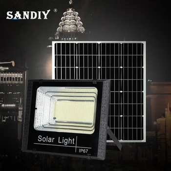 SANDIY LED Слънчев Прожектор От 500 Вата/300 W/200 W/100 W/50 W Открит Водоустойчив IP67 Стъпка Прожектор Висок Полюс Непромокаемое Квадратно Осветление