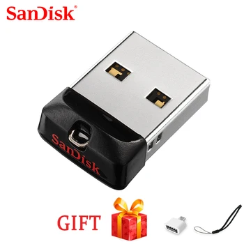 SanDisk USB 2.0 100% Оригинални Мини-стик CZ33 64 GB 32 GB 16 GB 8 GB USB Флаш памет Stick U Диск, USB Ключ пръчка