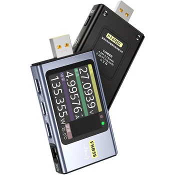USB-амперметър напрежение Type-C Многофункционален тестер за бързо зареждане QC/PD стръв