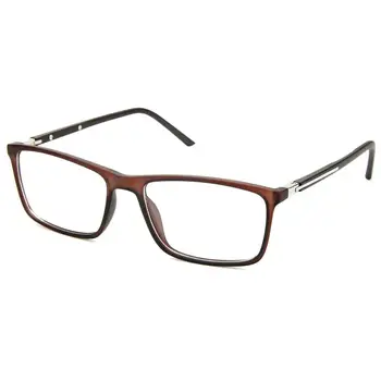ZENOTTIC Кафява Модни Рамки За Оптични Очила TR90, Мъжки Свръхлеки Квадратни Очила Без Рецепта, Прозрачни Лещи, Компютърни Очила