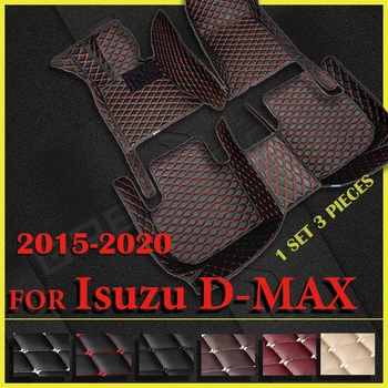 Автомобилни постелки за Isuzu D-MAX 2015 2016 2017 2018 2019 2020, изработени по поръчка автомобили накладки за краката, аксесоари за защита на купето