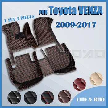 Автомобилни стелки за Toyota VENZA 2009 2010 2011 2012 2013 2014 2015 2016 2017 потребителски автоматично накладки за краката авто килим