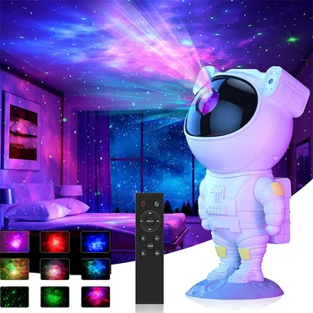 Астронавт Галактика Звезда Проектор Звездното Небе Нощно USB Атмосферни Лампа Детска Спалня Домашно Парти Декоративни осветителни Тела Подаръци