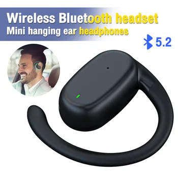 Безжични слушалки Bluetooth 5.2 Слушалки с микрофон, спортни водоустойчиви слушалки TWS, слушалка с Bluetooth хендсфри