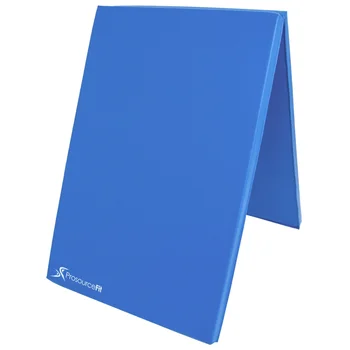 Двустранен мат за упражнения, 6 X 2, синьо килимче за йога, тренировъчен подложка за упражнения