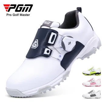 Детски обувки за голф PGM, нескользящие водоустойчив ремък, водоустойчив спортни обувки за юноши, гуменки за момчета и момичета XZ211