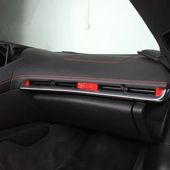 За Chevrolet Corvette C8 Stingray Z51 Z06 2020-2023 ABS Червен Автомобилен Климатик На Изхода Декоративна Стикер Автомобилни Аксесоари