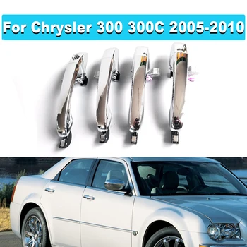 За Chrysler 300 300C 2005-2010 За Dodge Magnum 2005-2008 FL FR RL RR Автомобили Хромирани Външна Врата копчето 5065800AG 4589009AG