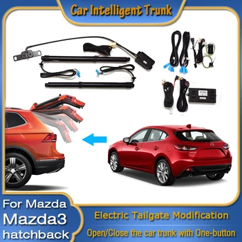 За Mazda Mazda3 2013 ~ 2018 г., за отваряне на багажника, интелигентно електрическо усвояването на задната врата, интелигентна модификация багажник повдигане на задната врата