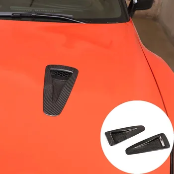 За Nissan GTR R35 2008-2016 Детайли на екстериора на този въглеродни влакна, декоративни стикери за отдушник на предния капак на автомобила, аксесоари за преден капак на двигателя