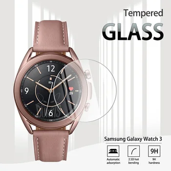Защитно фолио от закалено стъкло 2.5 D за Samsung Galaxy Watch 3 Watch3 SmartWatch 41 мм, 45 мм, прозрачно фолио против надраскване