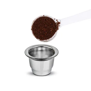 Здрав висококачествен полезна кафе капсула Нестле Parts Pod еднократна употреба, стомана филтър 1 бр. за Nespresso