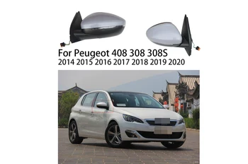Подходящ за Peugeot 408 308 308S 2014-2020 външно огледало за обратно виждане на автомобила в събирането на огледалото за обратно виждане в събирането на