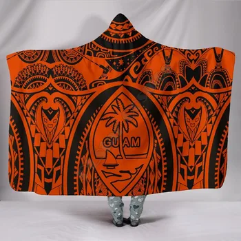 Полинезийски Одеяла С качулка Печат Хартата Гуам с Татуировка на Мауи Moana 3D печат Носимое Одеало За Възрастни Детско Одеало С Качулка