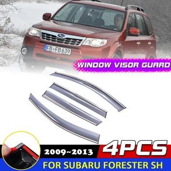 Прозорци на автомобили Козирка за Subaru Forester SH 2009 ~ 2013 Покривала за Подслон Слънцезащитен Дефлектор Дъждобран За Вежди Защитно покритие Стикер Аксесоари