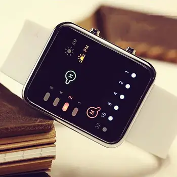 Силиконови часовници Точен бижутериен аксесоар женски мъжки ръчен часовник с дигитален механизъм и устойчиви на надраскване спортни часовници за работа
