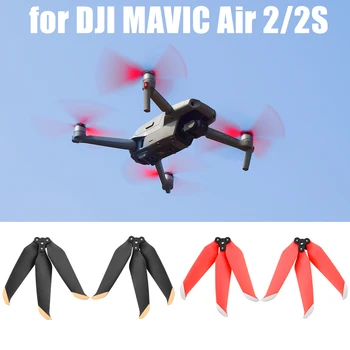 Трехлопастный перка за дрона DJI MAVIC Air 2/2s, быстросъемный шумоподавляющий подпори, сменяеми остриета, вентилатори, аксесоари