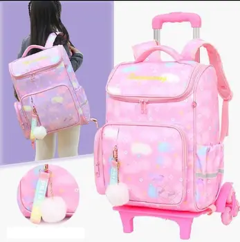 Училищни чанти, раници за количка, чанта за количка, чанта-раница за количка, чанта за момичета, училищната чанта на колела, детска чанта за количка на колела Bacpack