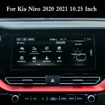 Филм от Закалено Стъкло За Kia Niro 2020 2021 10,25-Инчов Авто Навигация Сензорен Екран Протектор Авто Аксесоари За Интериора