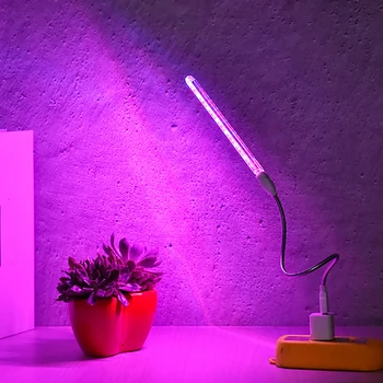 Фитолампа за отглеждане на растения USB 5 В led лампа за отглеждане на пълна гама от червена лампа за синята фитолампа за стайни растения, цветя, парници за разсад