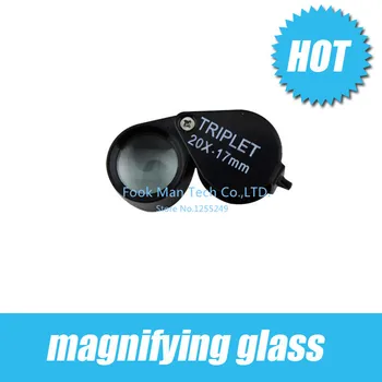 Черни увеличителни Бижута/антични/20*17 мм кръгло увеличително стъкло, бижута, бижута инструменти на едро